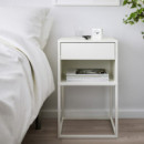 Vikhammer Mesa Noche 40X39 Blanco  IKEA