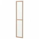Oxberg Puerta Vidrio 40X192 Chapa Roble Tinte Blanco  IKEA