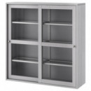 Havsta Vitrina 121X35X123 Gris  IKEA