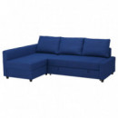 Friheten Divan Sofacama Esquina Skiftebo Azul  IKEA