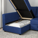 Friheten Divan Sofacama Esquina Skiftebo Azul  IKEA