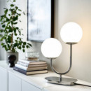 Simrishamn Lamp Mesa 42 Crom/blan Op Vid  IKEA