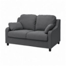 Vinliden Funda Sofa 2 Plazas Hakebo Gris Oscuro  IKEA