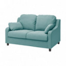 Vinliden Funda Sofa 2 Plazas Hakebo Turquesa Claro  IKEA