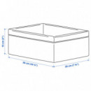 Baxna Organizador 20X26X10 Gris/blanco  IKEA