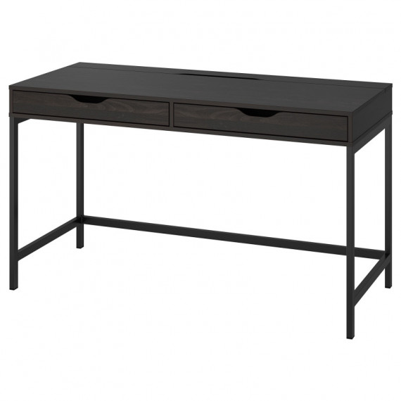 Alex Escritorio 132X58 Negro-marron  IKEA
