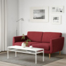 Smedstorp Armazon Sofa 3 Plazas Lejde Rojo/marron  IKEA