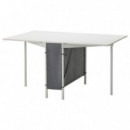 Kallhall Mesa Alas/almacenaje Blanco/gris Claro  IKEA