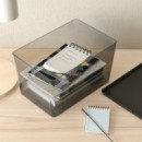 Kuggis Caja/tapa 18X26X15 Transp/negro  IKEA