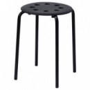 Marius Taburete 45 Negro  IKEA