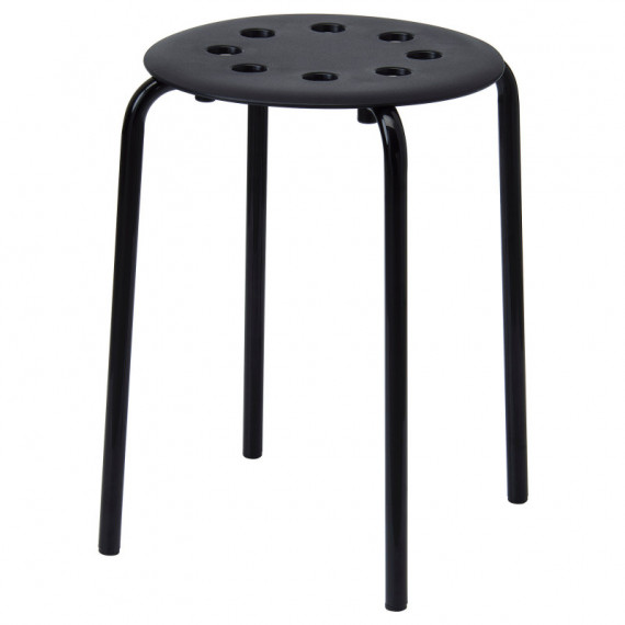 Marius Taburete 45 Negro  IKEA