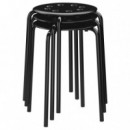 Marius Taburete 45 Negro  IKEA