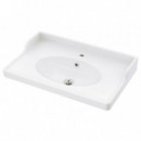 Rattviken Lavabo Simple 80X49X6 Blanco  IKEA