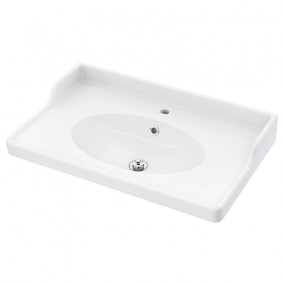 Rattviken Lavabo Simple 80X49X6 Blanco  IKEA