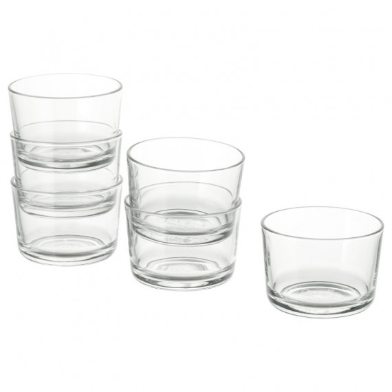 IKEA 365+ Vaso 18 Cl X6 Vidrio Transp