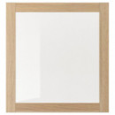 Sindvik Puerta Vidrio 60X64 Efecto Roble Tinte Blanco/vidrio Transparente  IKEA