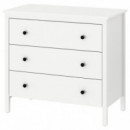 Koppang Comoda 3 Cajones 90X83 Blanco  IKEA
