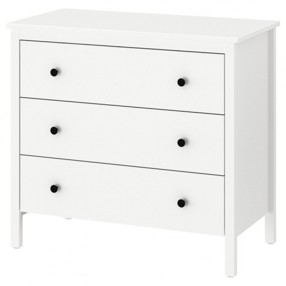 Koppang Comoda 3 Cajones 90X83 Blanco  IKEA