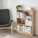Billy Libreria 80X28X106 Chapa Roble Tinte Blanco  IKEA