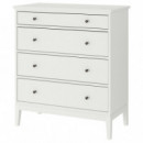 Idanas Comoda 4 Cajones 104X118 Blanco  IKEA
