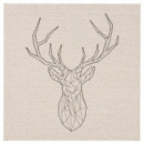 Pjatteryd Cuadro 56X56 Ciervo Negro  IKEA