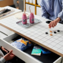 Micke Escritorio 105X50 Blanco/antracita  IKEA