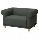 Viskafors Sillon 1,5 Plazas Ledje Gris-verde  IKEA