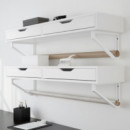 Ekby Alex Estante Pared/cajones 119X29 Blanco  IKEA