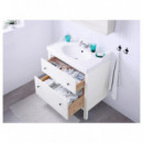 Hemnes Armario Lavabo 2 Cajones 80X47X83 Blanco  IKEA