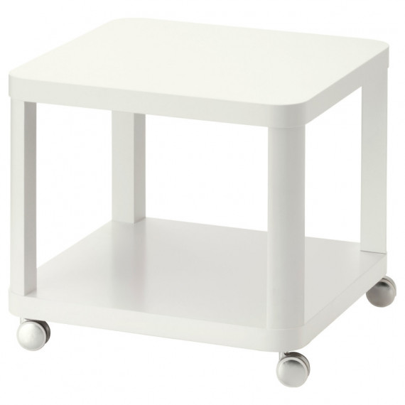 Tingby Mesa Auxiliar/ruedas 50X50 Blanco  IKEA