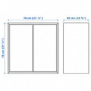 Eket ARMARIO/2 PUERTAS/1 Estante 70X35X70 Blanco  IKEA