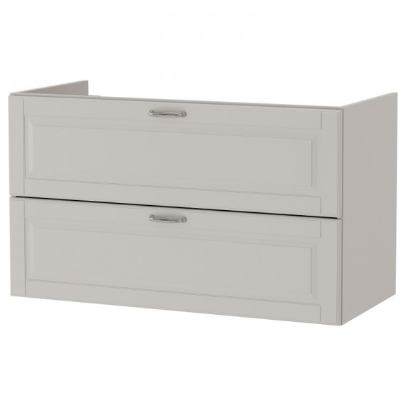 Godmorgon Armario Lavabo 2 Cajones 100X47X58 Kasjon Gris Claro  IKEA