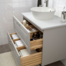 Godmorgon Armario Lavabo 2 Cajones 100X47X58 Kasjon Gris Claro  IKEA