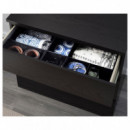 Malm Comoda 3 Cajones 80X78 Negro-marron  IKEA