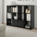 Kallax Estanteria 112X147 Negro-marron  IKEA