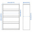 Havsta Estanteria 81X35X123 Gris  IKEA