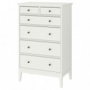 Idanas Comoda 6 Cajones 84X135 Blanco  IKEA