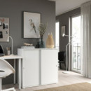 Vihals Armario/puertas Correderas 95X47X90 Blanco  IKEA