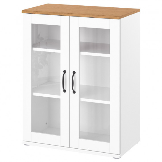 Skruvby Armario/puertas Vidrio 70X90 Blanco  IKEA