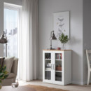 Skruvby Armario/puertas Vidrio 70X90 Blanco  IKEA