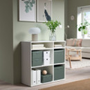 Nimm Caja con Tapa  32X30X30 Verde Grisaceo  IKEA