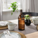 Korken Botella+tapon 1 L Vidrio Marron  IKEA