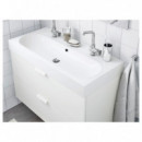 Braviken Lavabo Simple 100X48X10 Blanco  IKEA