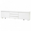 Besta Burs Banco TV 180X41X49 Blanco Alto Brillo  IKEA