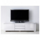 Besta Burs Banco TV 180X41X49 Blanco Alto Brillo  IKEA