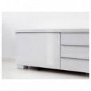 Besta Burs Banco TV 180X41X49 Blanco Alto Brillo  IKEA