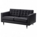 Landskrona Armazon Sofa 2 Plazas Grann/bomstad Negro  IKEA