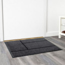 Koge Felpudo 69X90 Gris/negro  IKEA