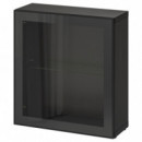 Glassvik Puerta Vidrio 60X64 Negro/vidrio Transparente  IKEA