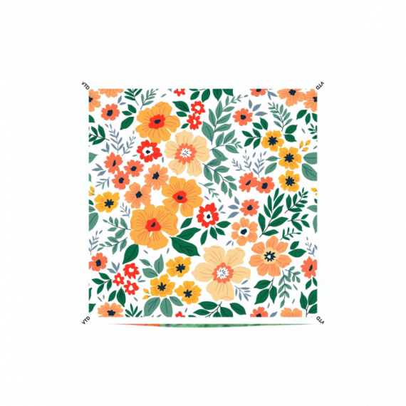Pañuelos y Bufandas Pañuelo VERB TO DO 4 en 1 Orange Flowers